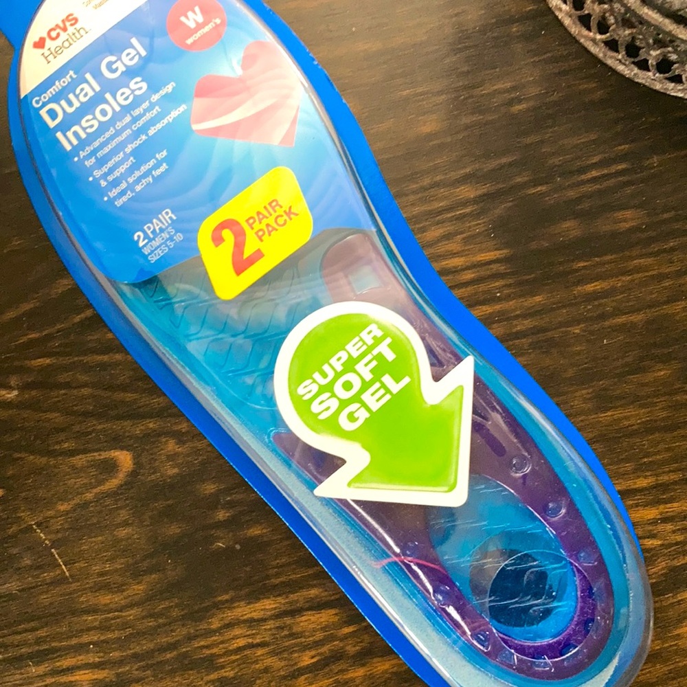 Comfort Dual Gel Insoles (2 pair)